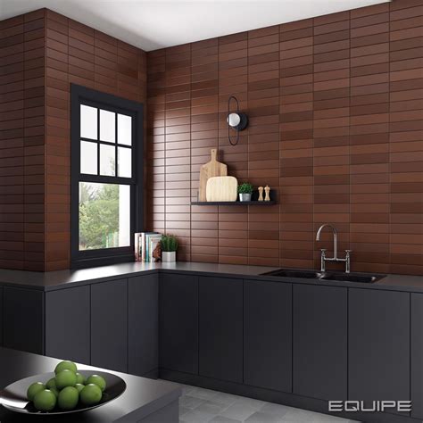 Chocolate brown tiles kitchen inspiration. Matelier en 2020 | Cocinas ...