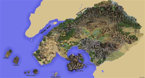 Literally a Map of Hammerfell. I Want a Game There With Sword-Singing ...