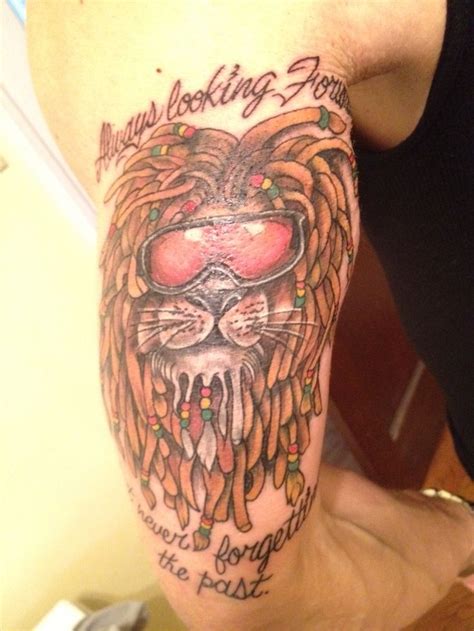 Rasta lion tattoo.. | Dope tattoos | Pinterest