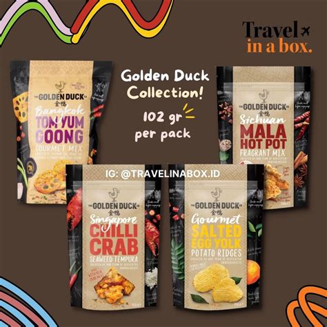 The GOLDEN DUCK CHIPS COLLECTION SNACK IMPORT - SALTED EGG, MALA ...