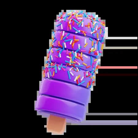 Ice Cream Stick 3D Illustration download in PNG, OBJ or Blend format