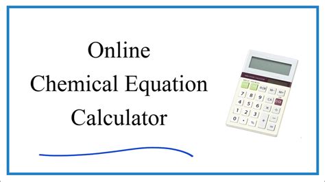 Chemistry calculator online - fasballs