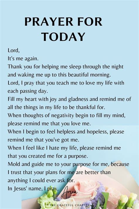 prayer for today | Prayer for today, Good prayers, Powerful morning prayer