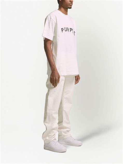 Purple Brand logo-print Cotton T-shirt - Farfetch