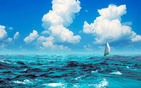 Sailing Boat Ocean Wallpapers - Wallpaper Cave