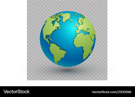 3d world map globe Royalty Free Vector Image - VectorStock