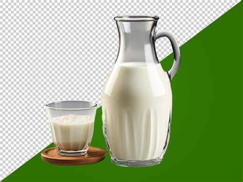 Premium PSD | Milk bottle with transparent background