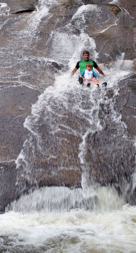 Sliding Rock, North Carolina - in Pisgah National Forest, 60-foot ...