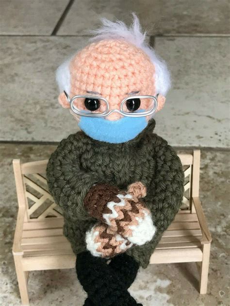 The Woman That Went Viral For Her Bernie Sanders Crochet Doll Is Now ...