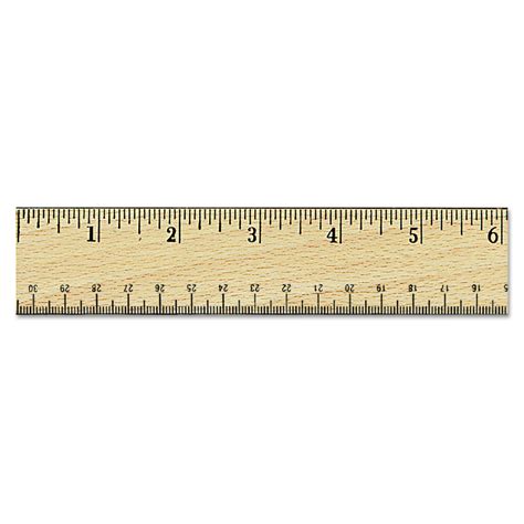 Universal® Flat Wood Ruler with Metal Edge — UNV59021 | OnTimeSupplies.com