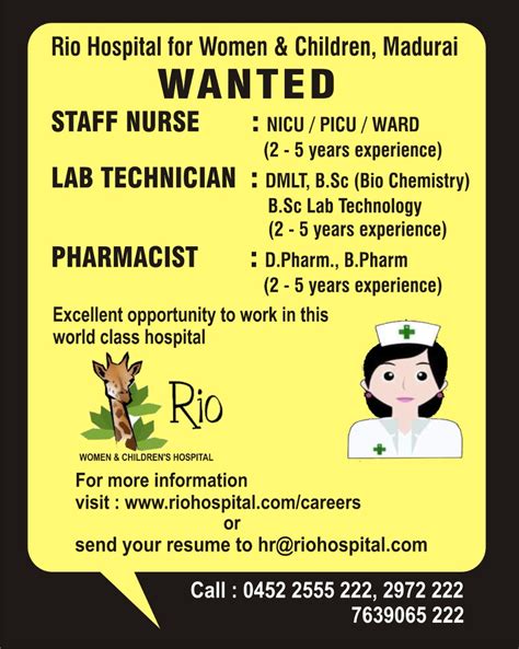 Careers - Rio Children Hospital