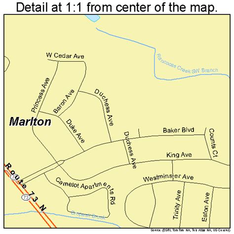 Marlton New Jersey Street Map 3444100