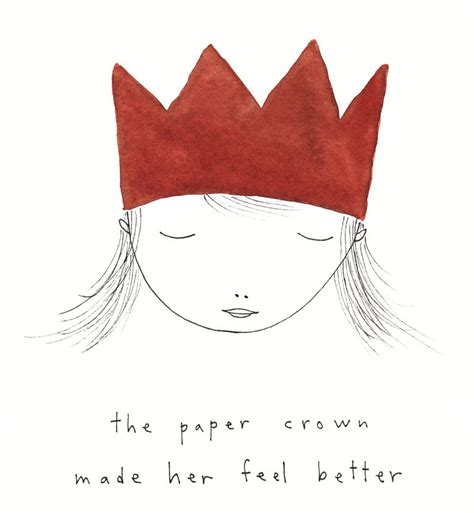 the paper crown made her feel better - Signed Print — Marc Johns