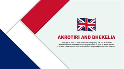 Akrotiri And Dhekelia Flag Abstract Background Design Template ...