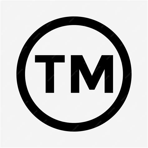 Premium Vector | TM Symbol trademark