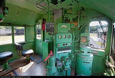 A cab shot of C&O 5828 a EMD GP7 on display at the C&O railway heritage ...