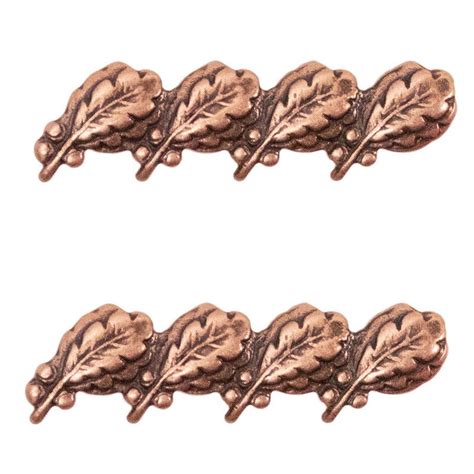 Attachment Bronze Oak Leaf Cluster 4 On A Bar | Ribbon Attachments ...