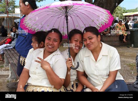 Tonga local people in the town square Stock Photo - Alamy