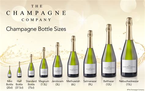 Traditional Champagne Bottle Size Chart And Demi To