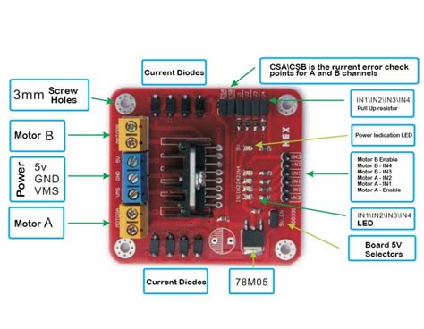 L298N Motor Driver Board | Arduino, Motor, Diodes