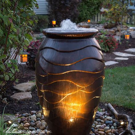 Outdoor Fountains | DIY Water Feature | Aquascape Fountain Kit