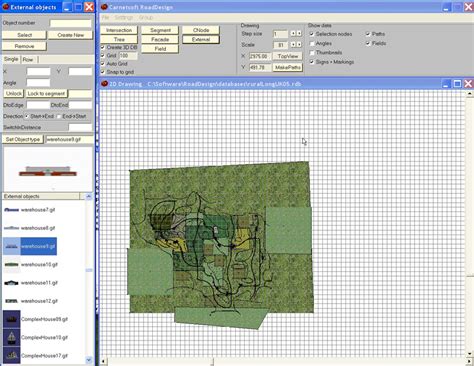 Research driving simulator road database designer | Carnetsoft Driving ...