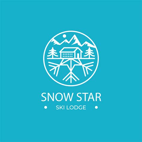 flat winter logo template design 14002207 Vector Art at Vecteezy