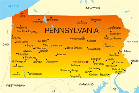 Pennsylvania Map Printable