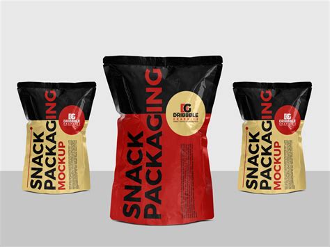 Free Snack Packaging PSD Mockup