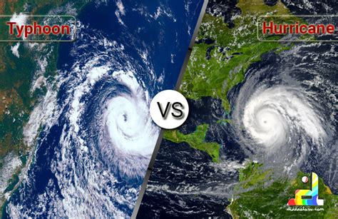 Difference Between Typhoon And Hurricane | Diffeology