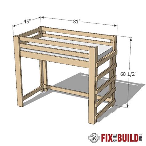 inertia decide studio bunk bed blueprints End table accent Torches