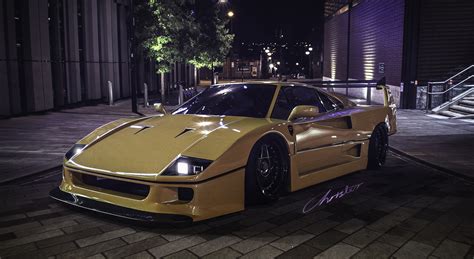 ArtStation - F40 YELLOW LIGHTNING ( 3D )