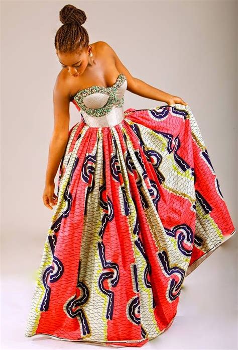 LONG DESIGNED KITENGE SKIRT - The Click Styles