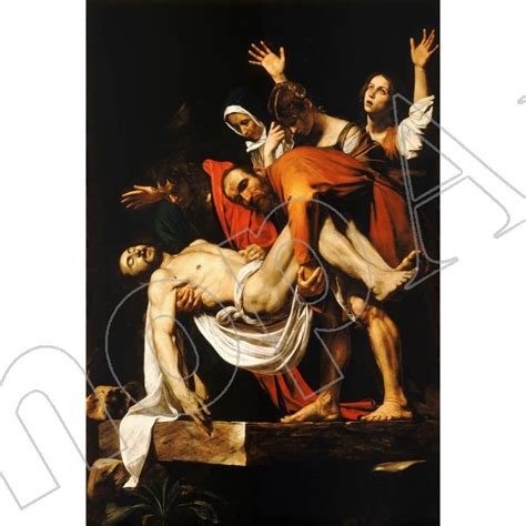 Caravaggio, Deposizione dalla Croce - Quadro Stampa su Tela, Poster ...