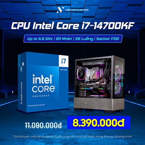 CPU Intel Core I7 14700KF | Giá Tốt Tháng Ba 2024