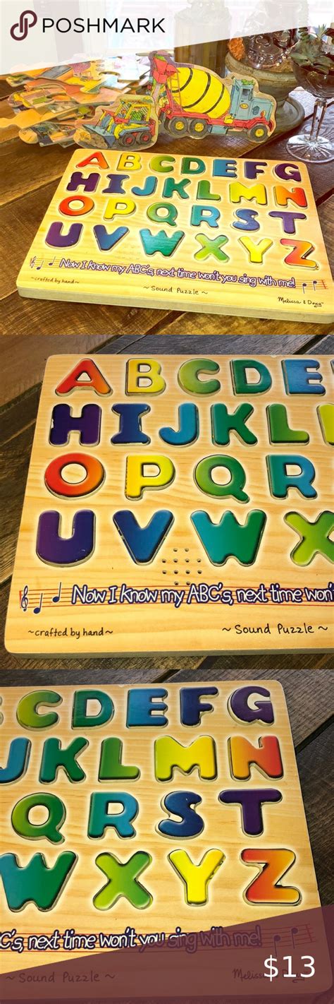 Melissa & Doug wooden ABCs Puzzle in 2020 | Sound puzzle, Alphabet ...