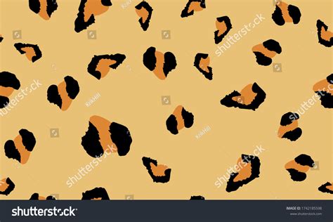 Leopard Print Spotted Texture Seamless Pattern Stock Vector (Royalty ...