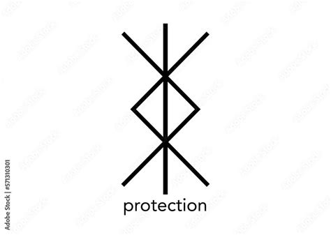 Norse symbol for protection, Nordic viking bind rune magic script ...