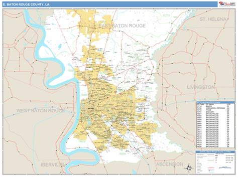 Maps of East Baton Rouge Parish (County) Louisiana - marketmaps.com