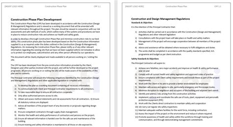 Construction Phase Plan Template 2023 👷 PLUS Training