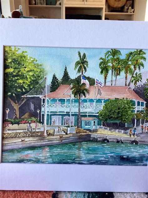 Print of pioneer Inn, Lahaina 8x10 - Etsy