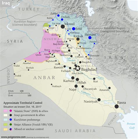 Iraq Control Map & Timeline: Government Takes Kirkuk from Kurdistan ...