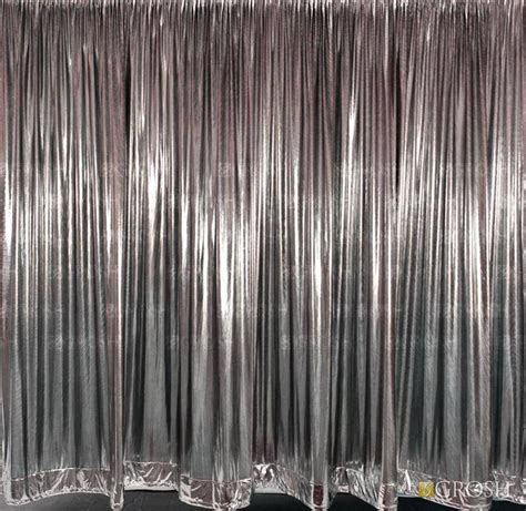 Silver Metallic Curtain – Theater Drapes Rentals | Grosh - d1980