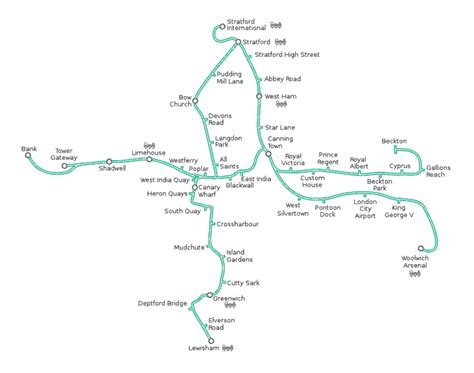 DLR Map 2023 And Routes Or Lines With Stations - Winterville