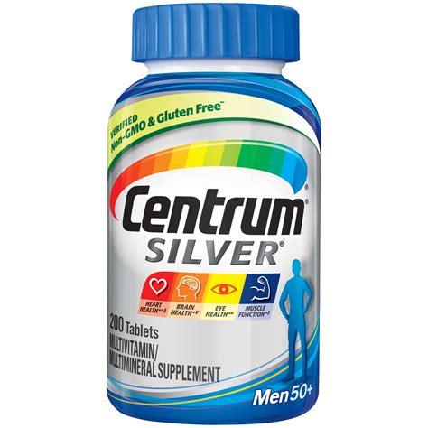 Centrum Silver Multivitamins for Men Over 50, Multivitamin/Multimineral ...