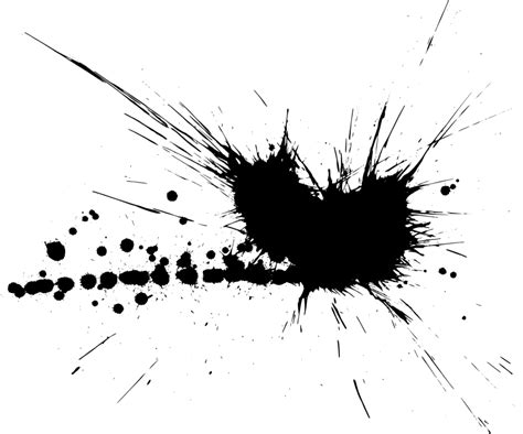 Black Splatter Free PNG - PNG Play