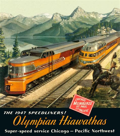 Olympian Hiawathas - Milwaukee Road Ad - 1947 | jeffreyschrab | Flickr