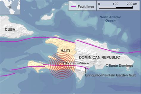 Haiti Earthquake On World Map