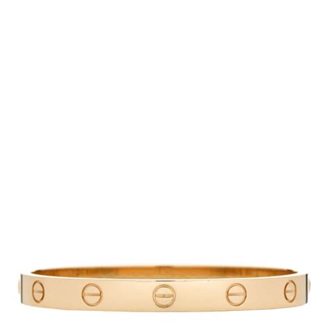 CARTIER 18K Yellow Gold LOVE Bracelet 16 1118523 | FASHIONPHILE