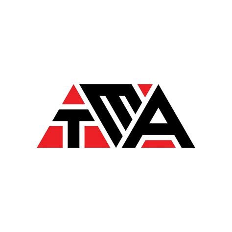 TMA triangle letter logo design with triangle shape. TMA triangle logo ...